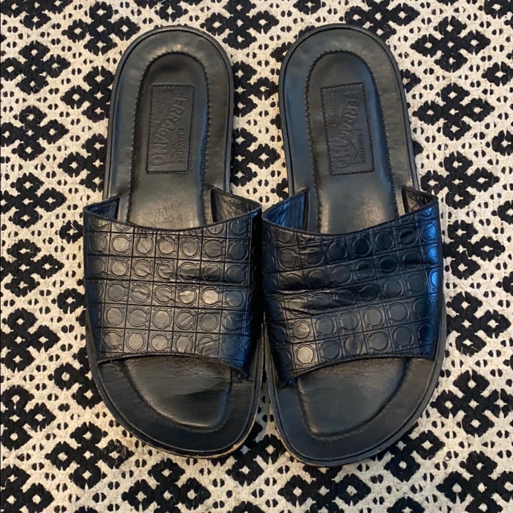 Salvatore Ferragamo Men’s Leather Sandals